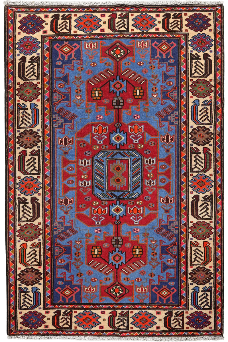 Tarom · Handgeknüpft – Blau, 198x130 cm
