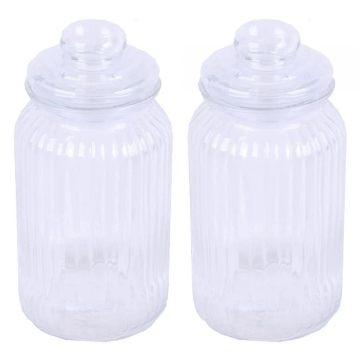 2er Set Vorratsglas RUFFLE Bonboniere 19cm