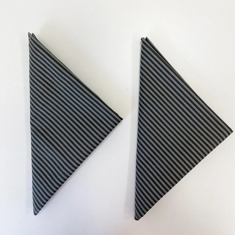 Set 2 Tovaglioli stripes Moderno in Saia di Cotone