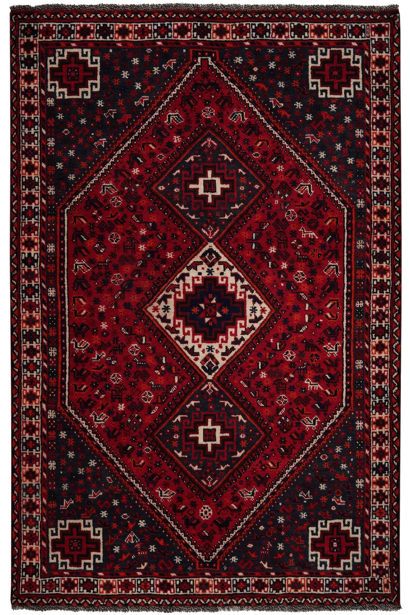 Shiraz · Handgeknüpft – Rot, 245x160 cm
