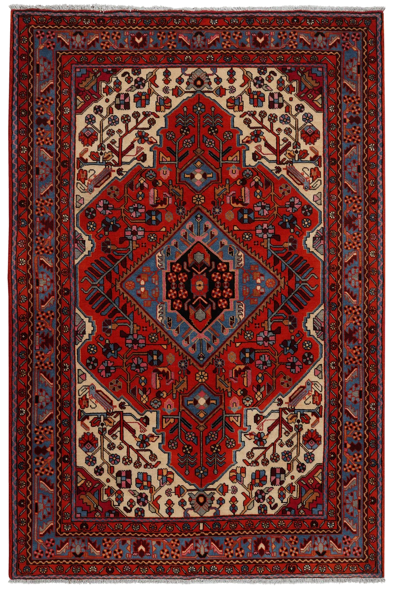 Nahavand · Handgeknüpft – Rot, 244x160 cm