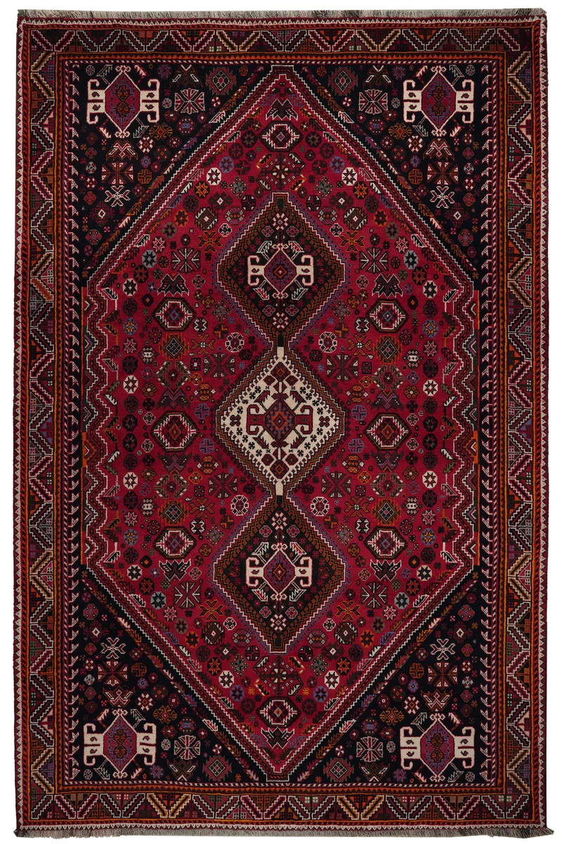 Gashgai · Handgeknüpft – Rot, 300x198 cm