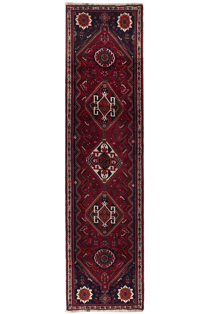 Gashgai · Handgeknüpft – Rot, 302x77 cm