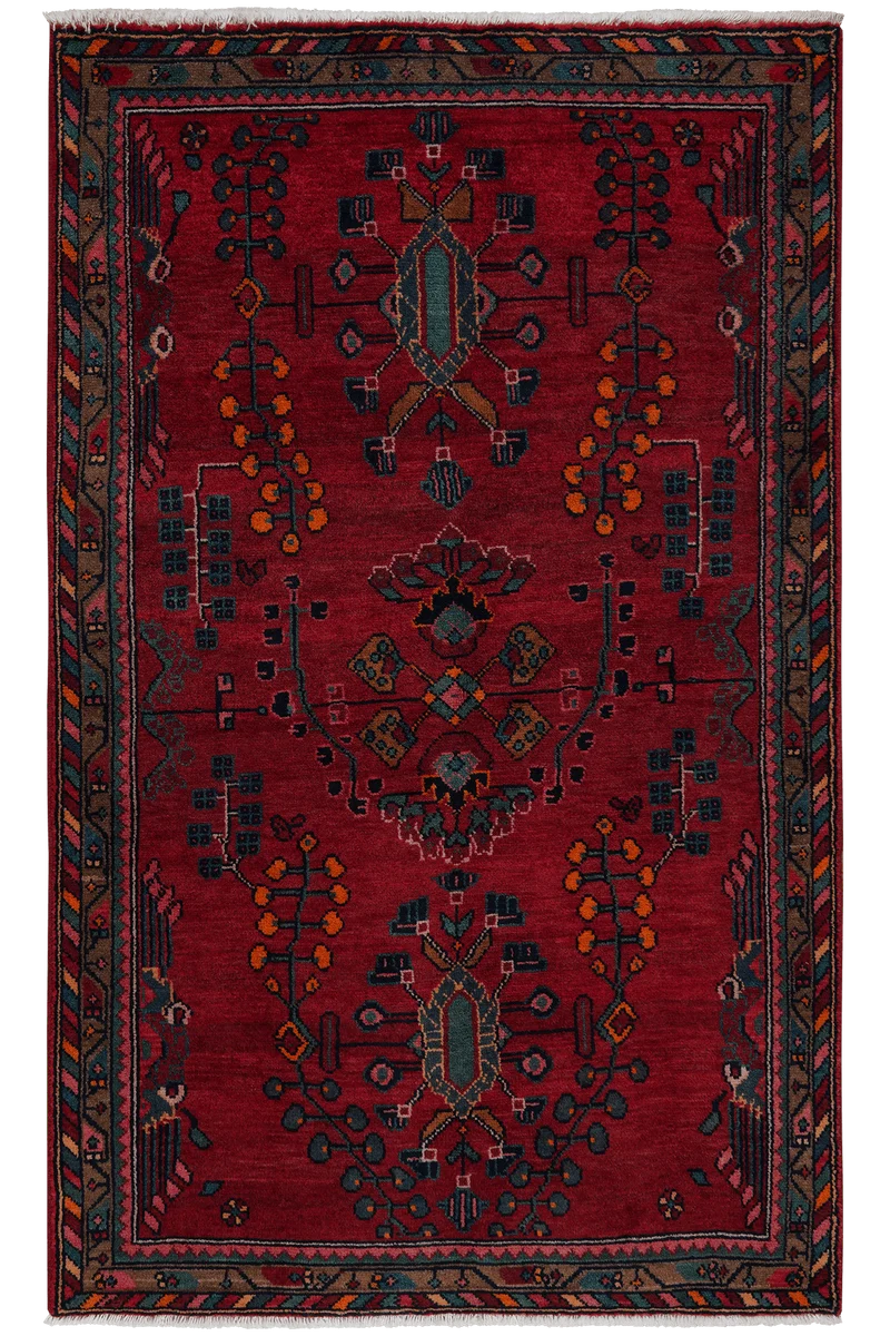 Lilian · Handgeknüpft – Rot, 171x104 cm