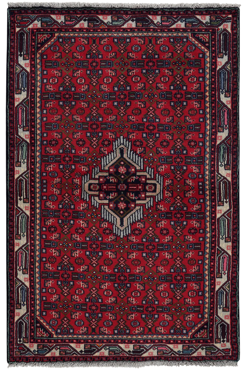 Assadabad · Handgeknüpft – Rot, 153x100 cm