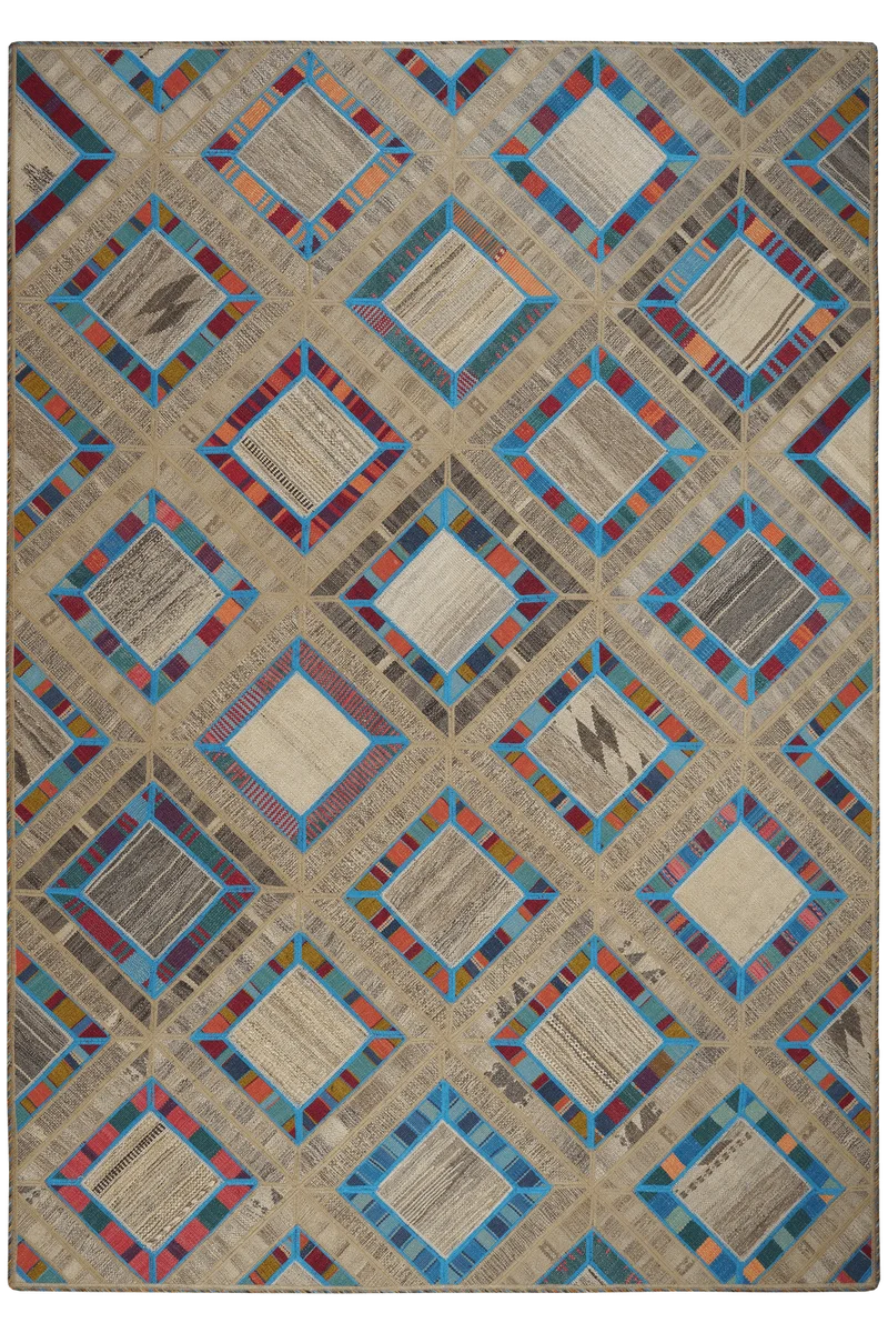 Kelim Tekkeh · Handgewebt – Bunt, 240x167 cm