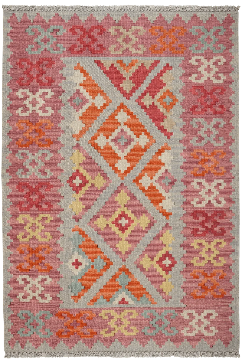 Kelim Gashgai · Handgewebt – Beige, 170x119 cm