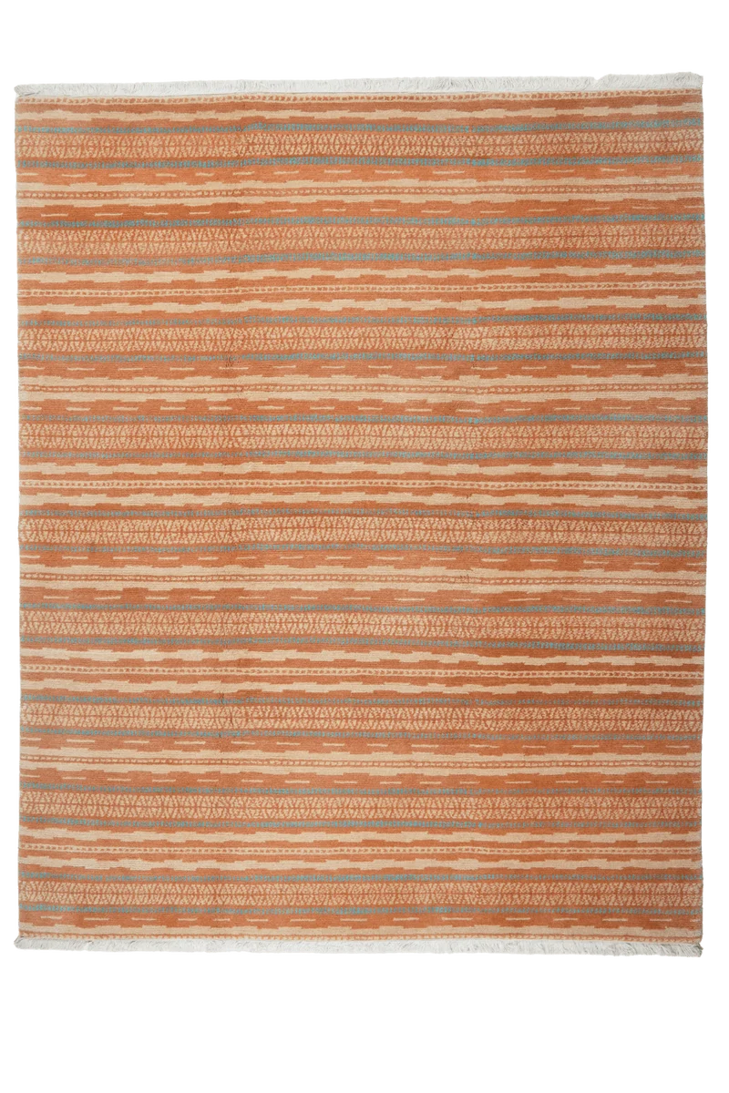 Nepal · Handgeknüpft – Orange, 253x202 cm