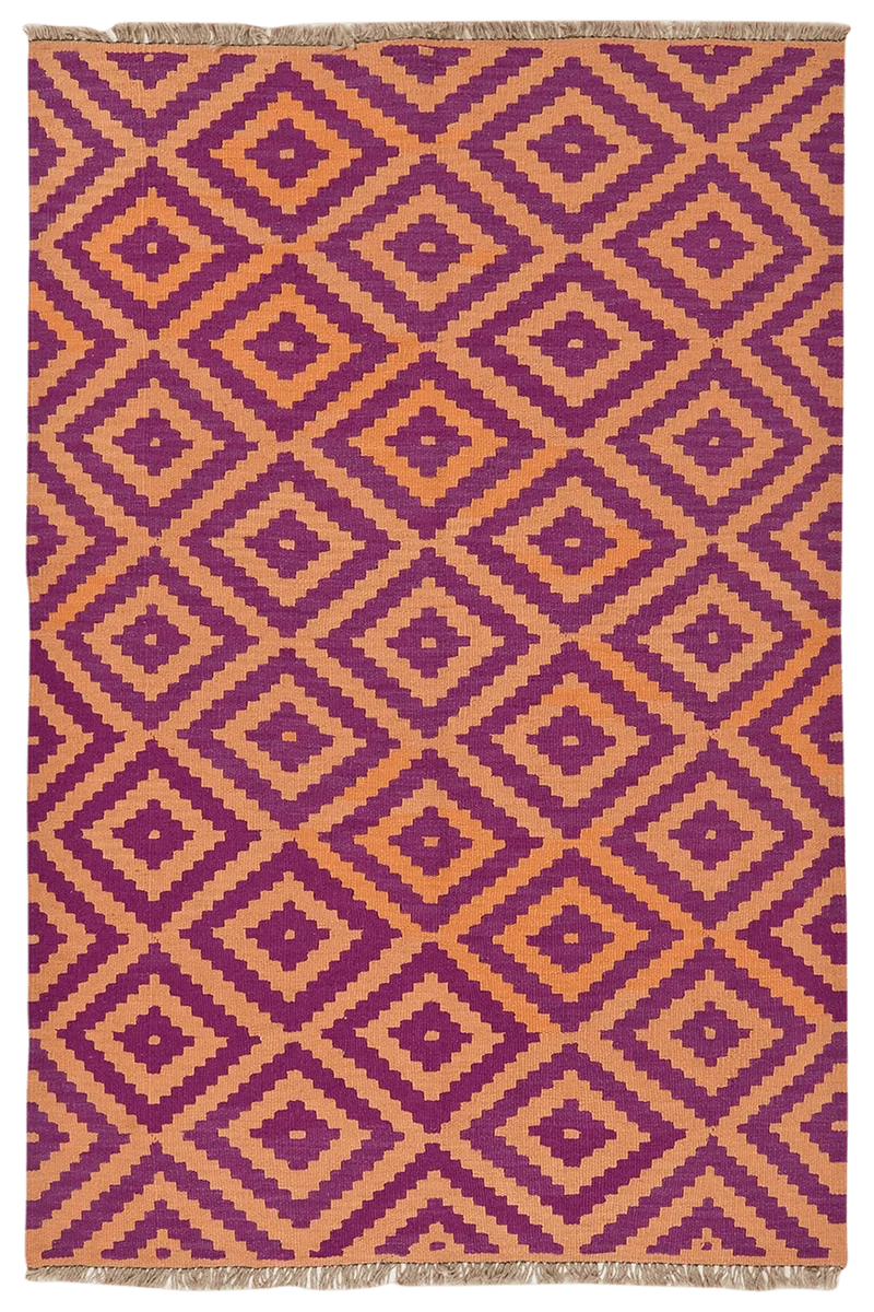 Kelim Gashgai · Handgewebt – Violett, 180x119 cm