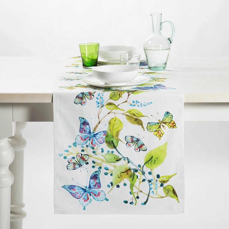 Runner tavola country Moderno in Cotone