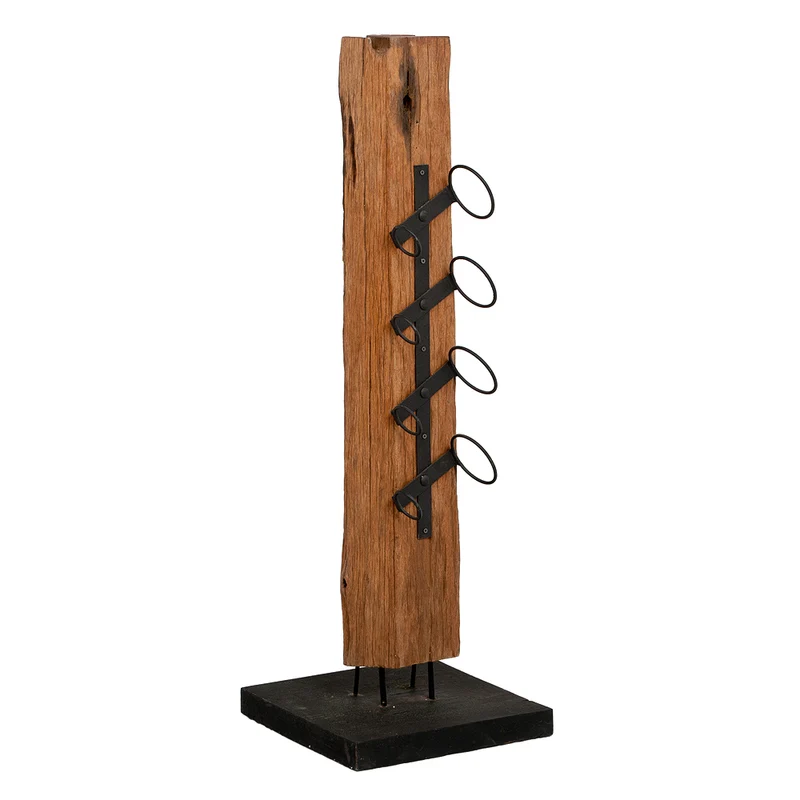 Flaschenständer RANJA-M ca. H120cm 4 Flaschen Teak
