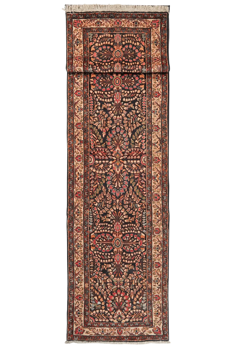 Mahal · Handgeknüpft – Blau, 508x110 cm