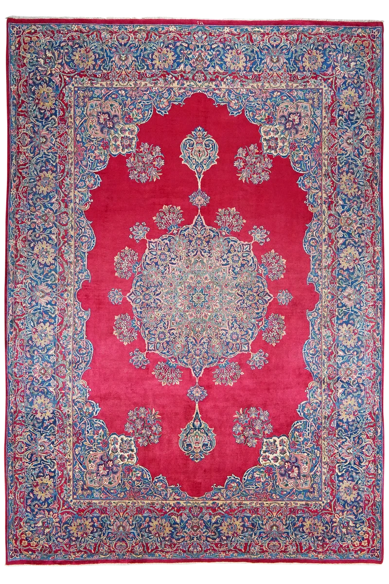Kirman · Handgeknüpft – Rot, 359x250 cm