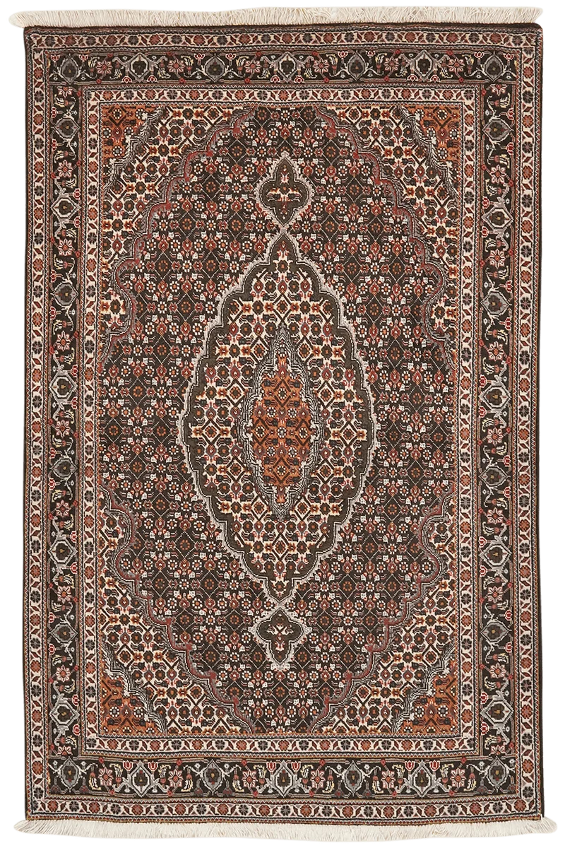 Tabriz 40 Raj · Handgeknüpft – Schwarz, 157x103 cm