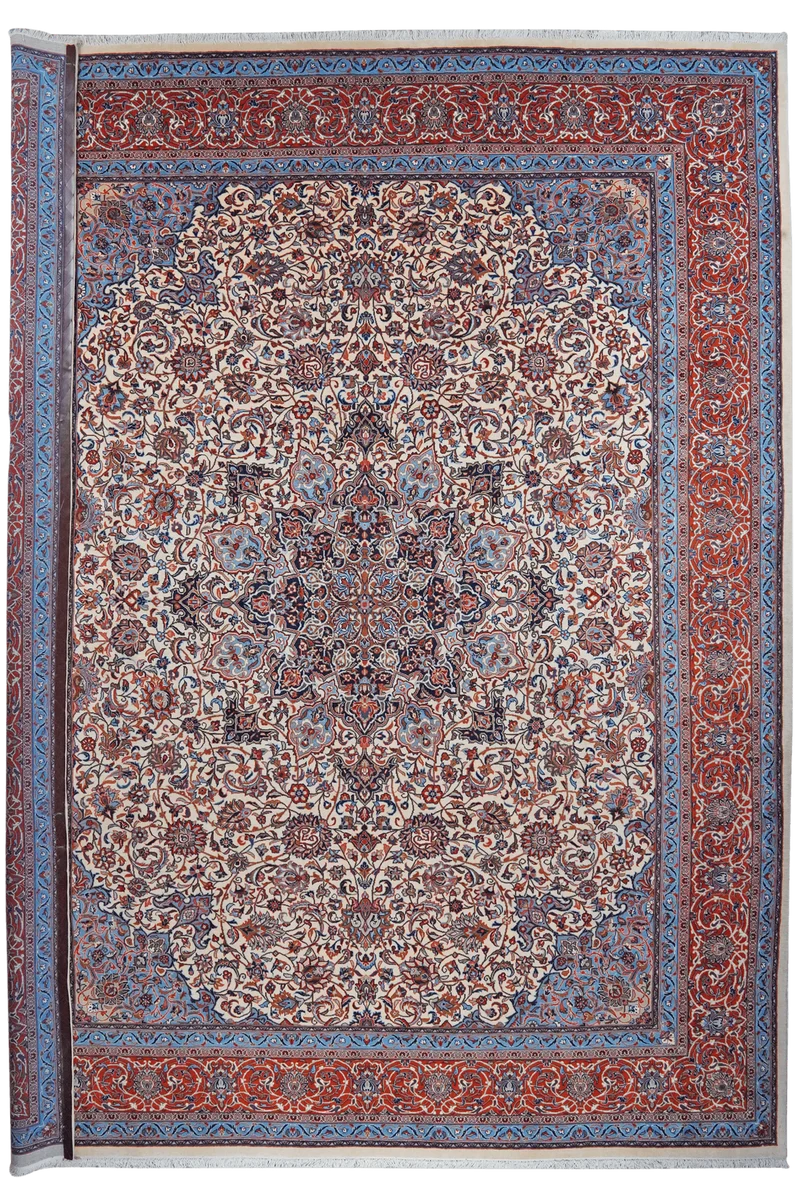Sarough · Handgeknüpft – Beige, 404x308 cm