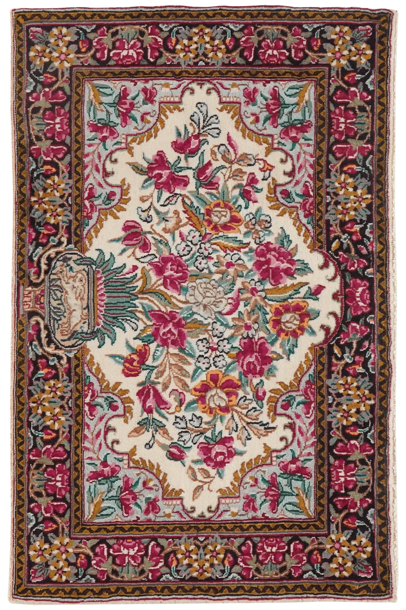Kirman · Handgeknüpft – Beige, 57x90 cm