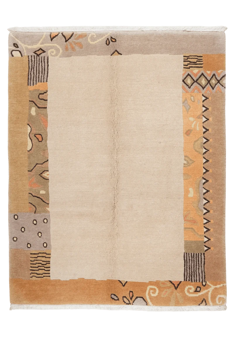 Nepal · Handgeknüpft – Beige, 195x152 cm