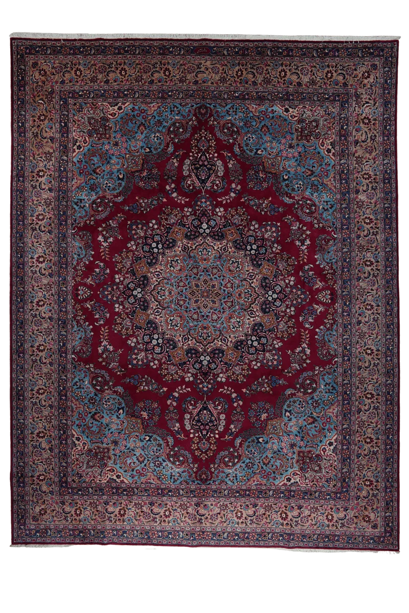 Sabzevar · Handgeknüpft – Rot, 395x302 cm