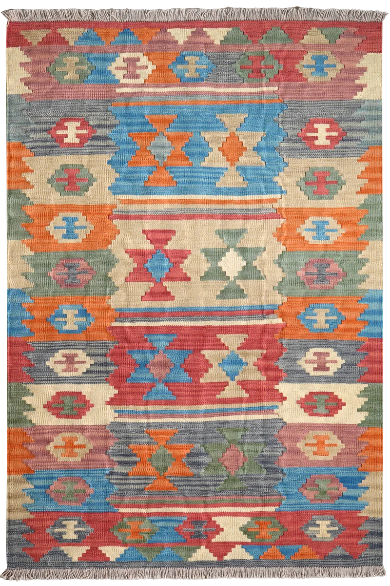 Kelim Gashgai · Handgewebt – Bunt, 153x104 cm
