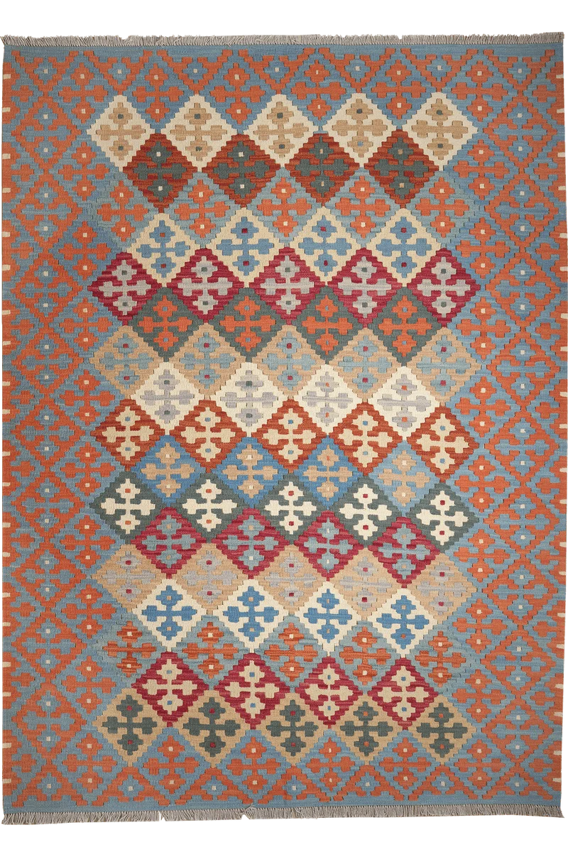 Kelim Gashgai · Handgewebt – Bunt, 246x180 cm