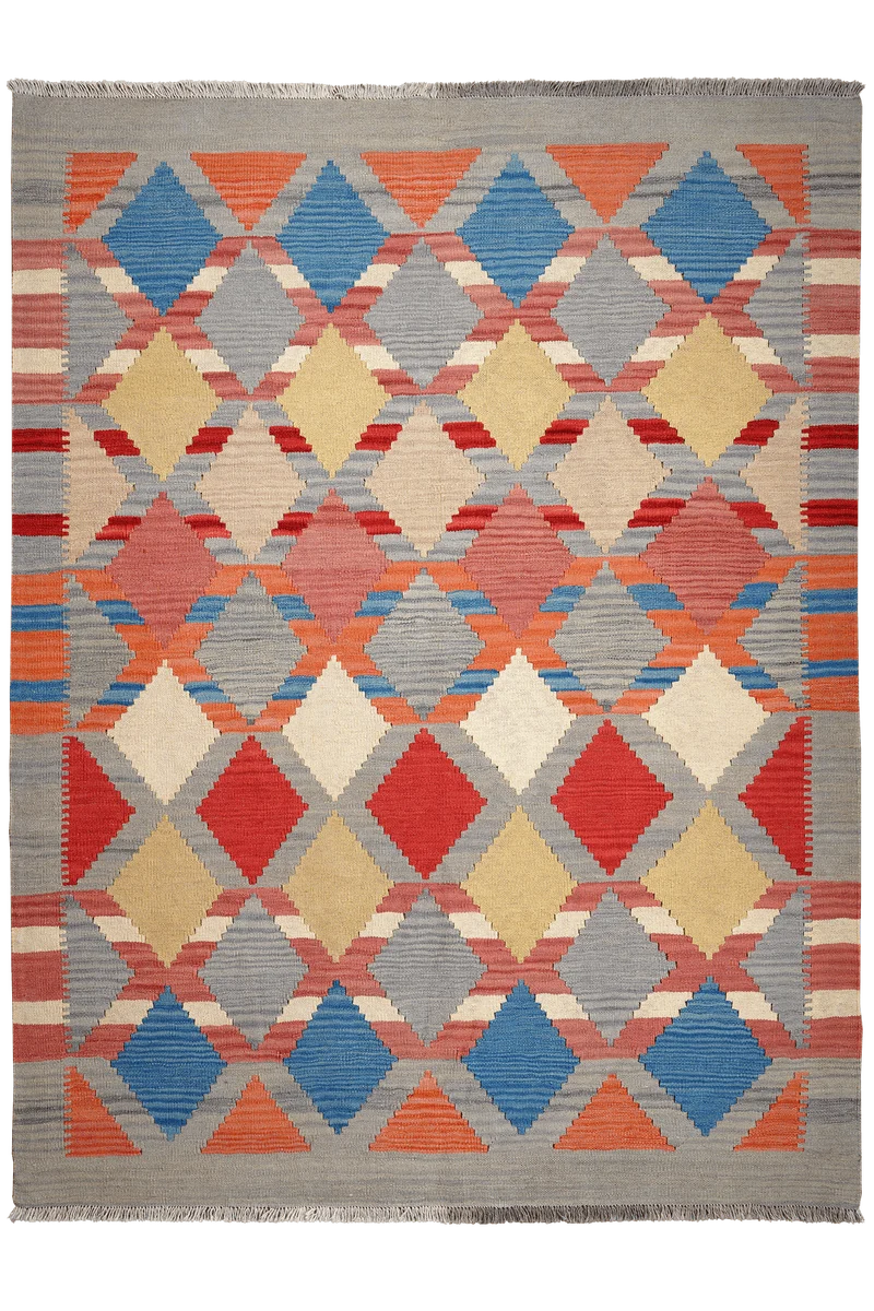 Kelim Gashgai · Handgewebt – Bunt, 207x156 cm