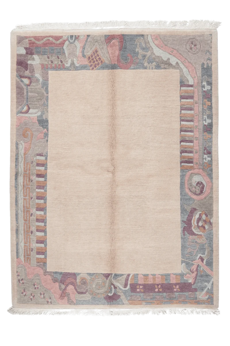 Nepal · Handgeknüpft – Beige, 222x172 cm