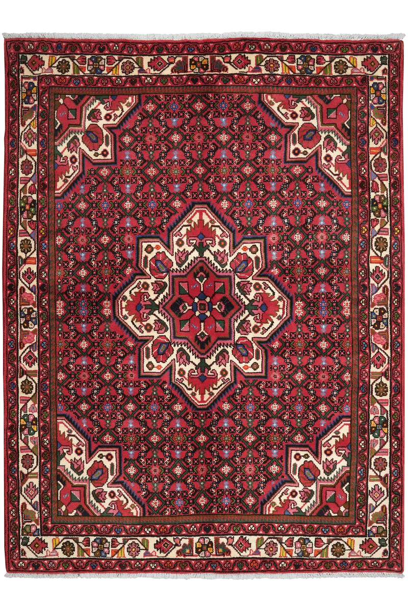 Hosseinabad · Handgeknüpft – Rot, 210x155 cm