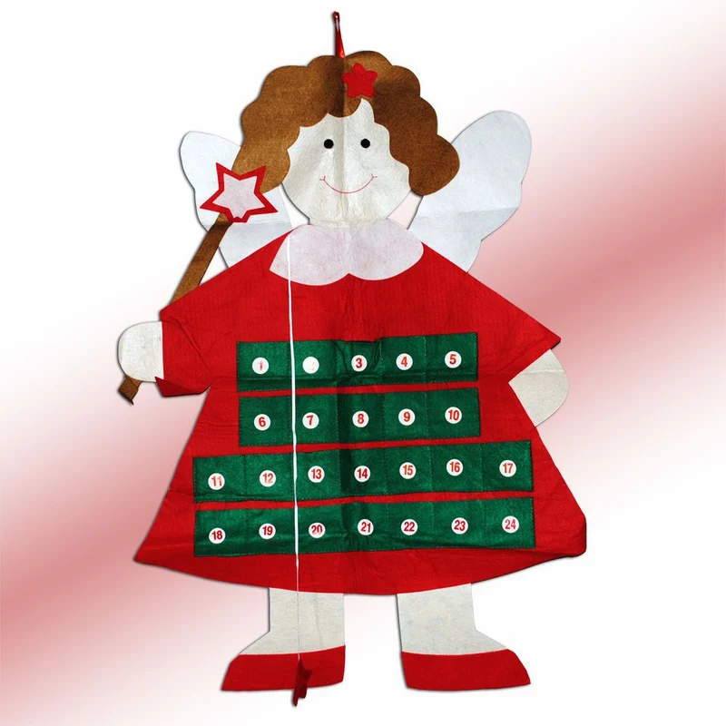 Adventskalender ENGEL Weihnachtskalender 100cm aus Filz