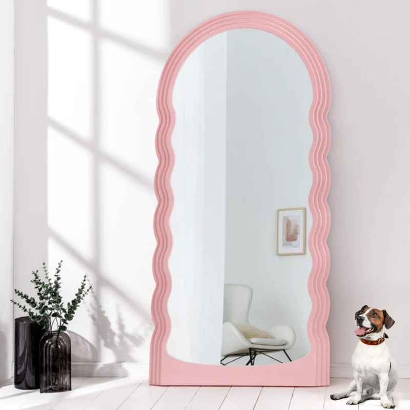 Extravaganter Rundbogen Design Spiegel 160x80cm FORMOSA rosa