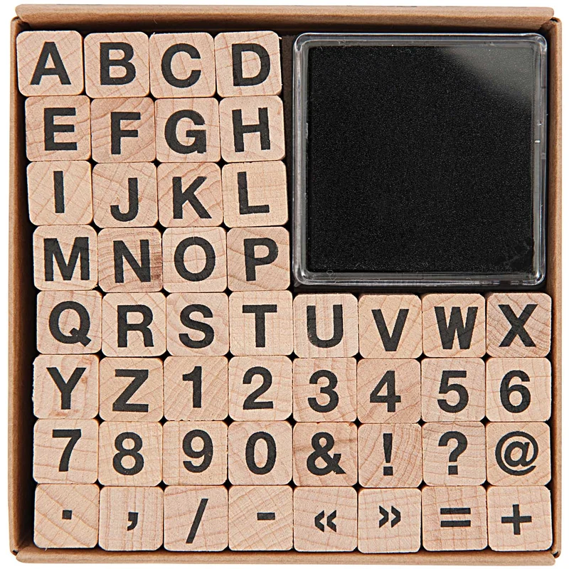 RICO DESIGN Stempelset Alphabet & Zahlen