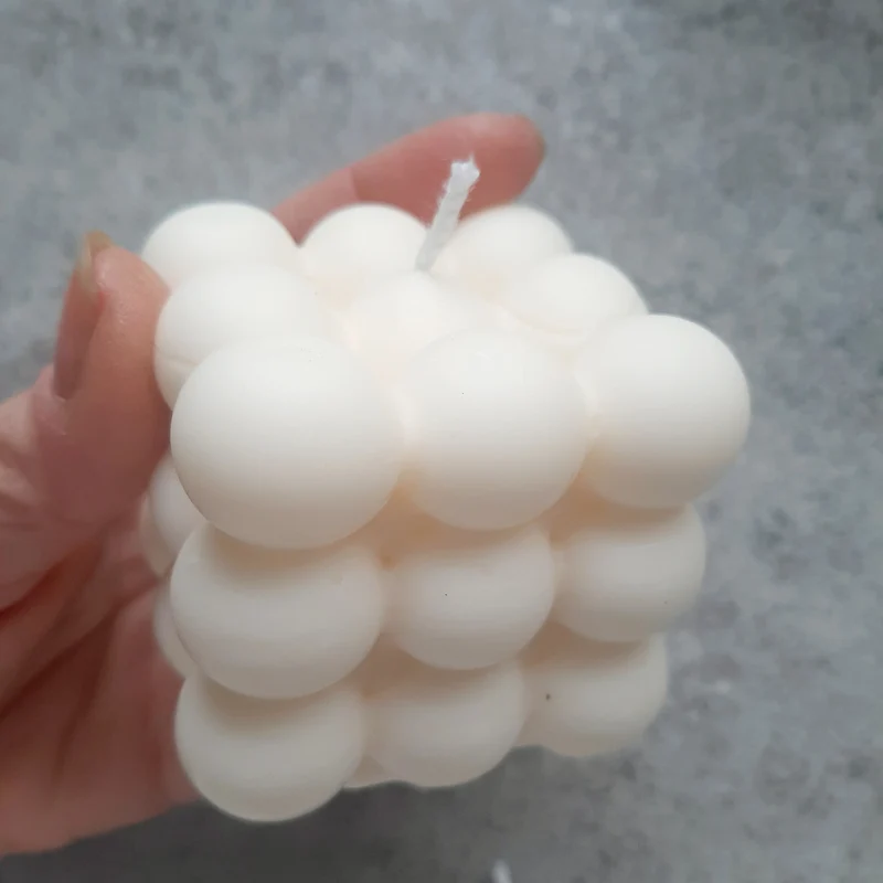 WOHNREICH Kerze Bubble aus Rapswachs
