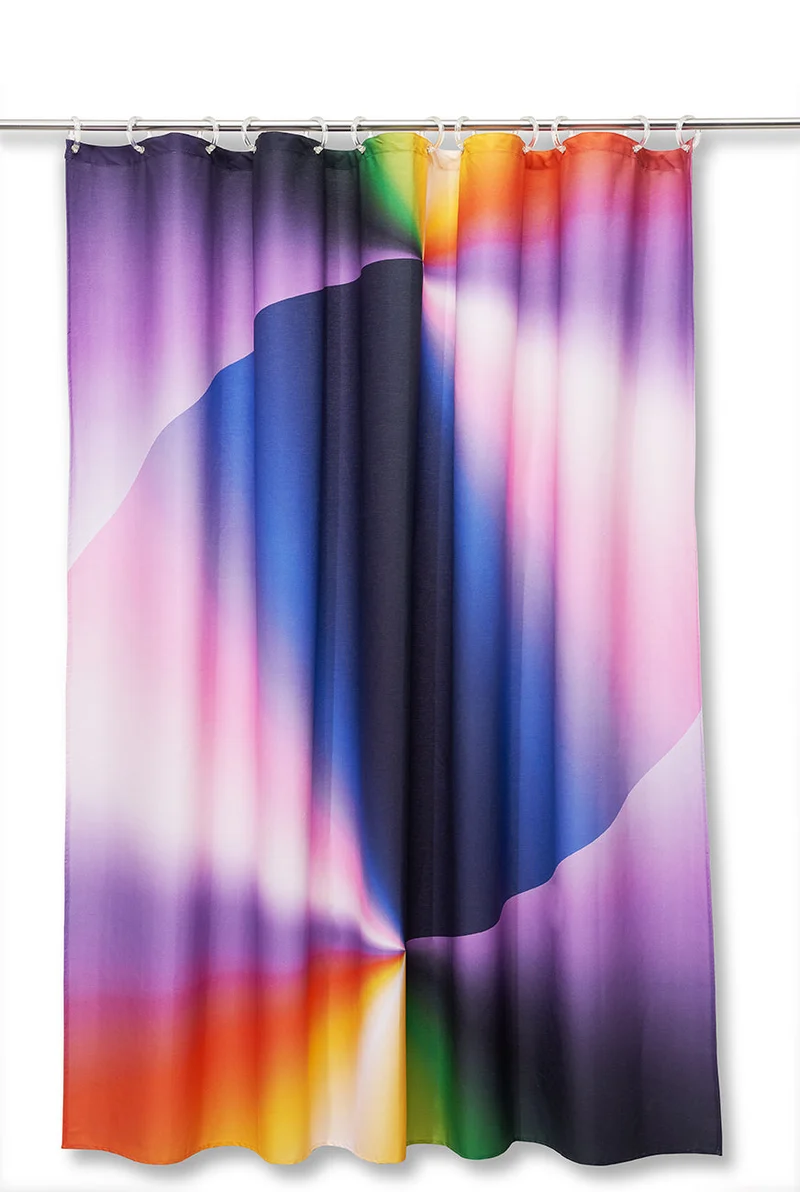 Artist Cotton Shower Curtain "Twist" by Dario Cortese