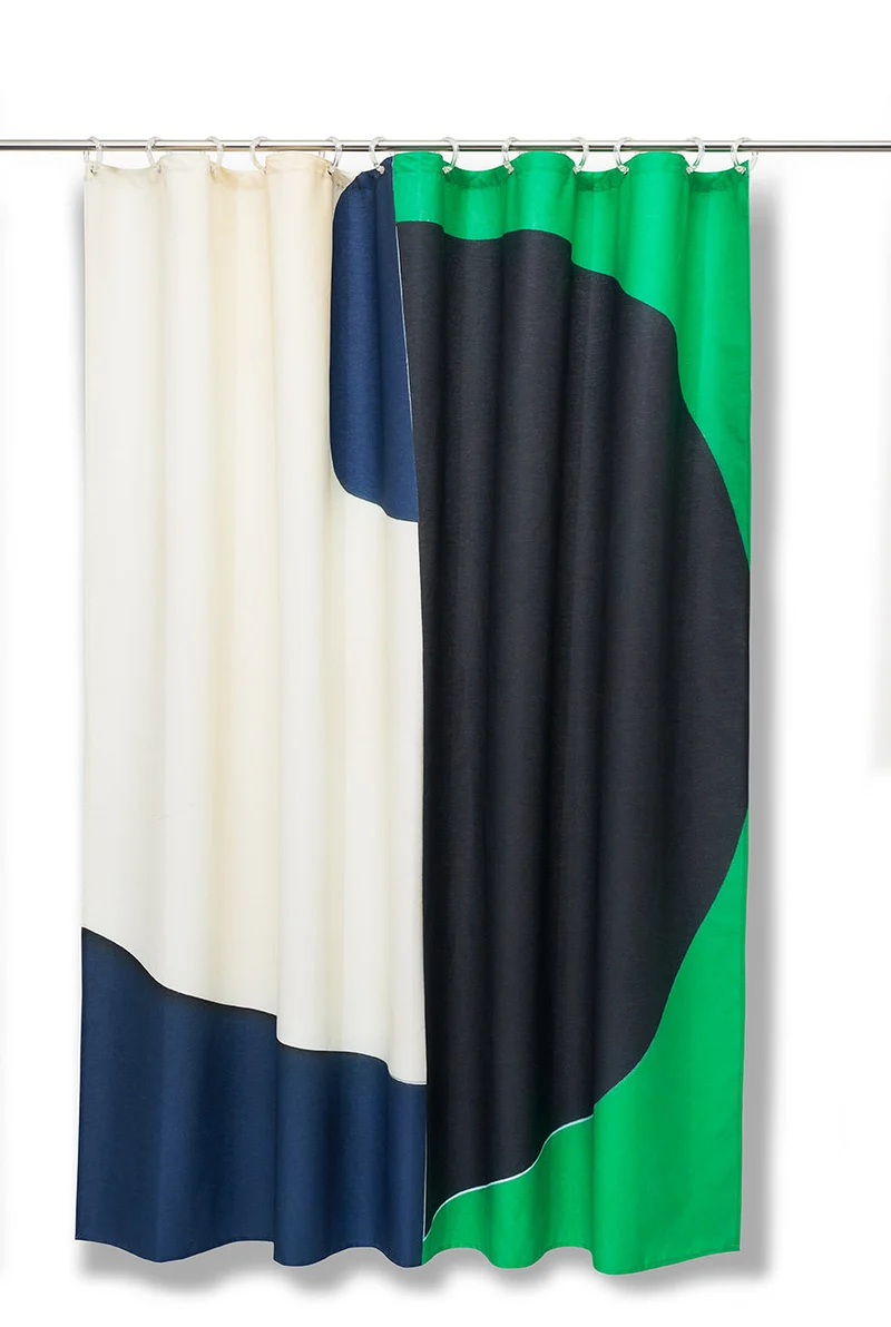Artist Cotton Shower Curtain "June" by Karin Wunderlin