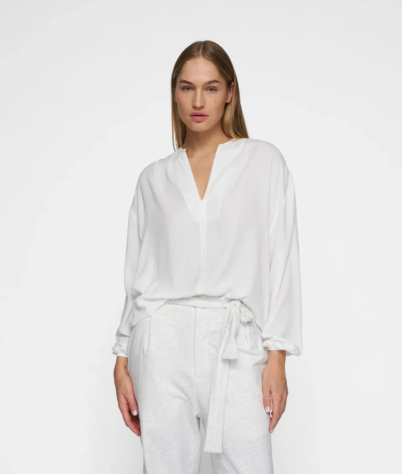 10DAYS AMSTERDAM Flowy Blouse Ecru