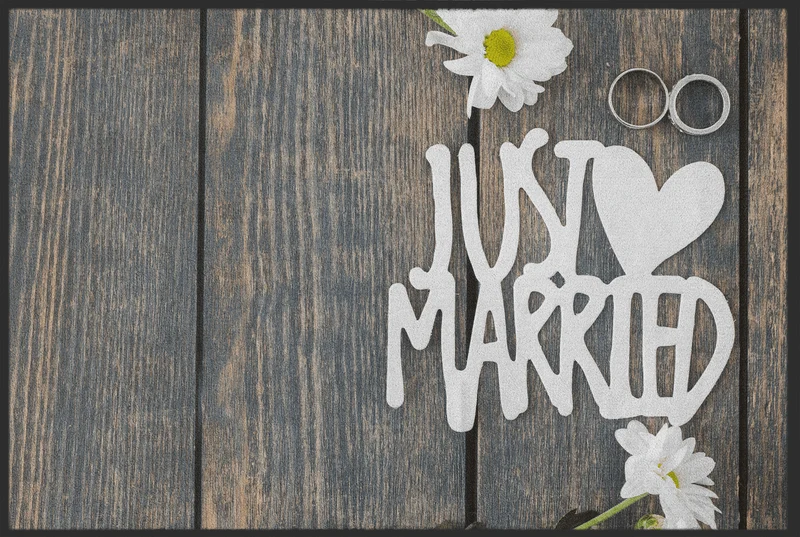 Fussmatte Just married 10665