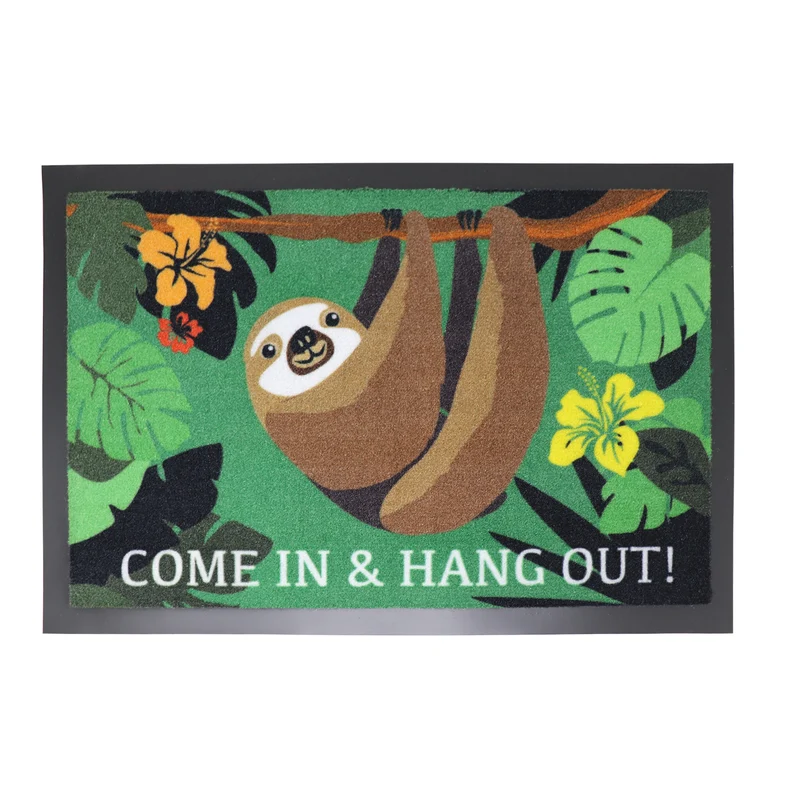 Faultier Fußmatte Come in and Hang out
