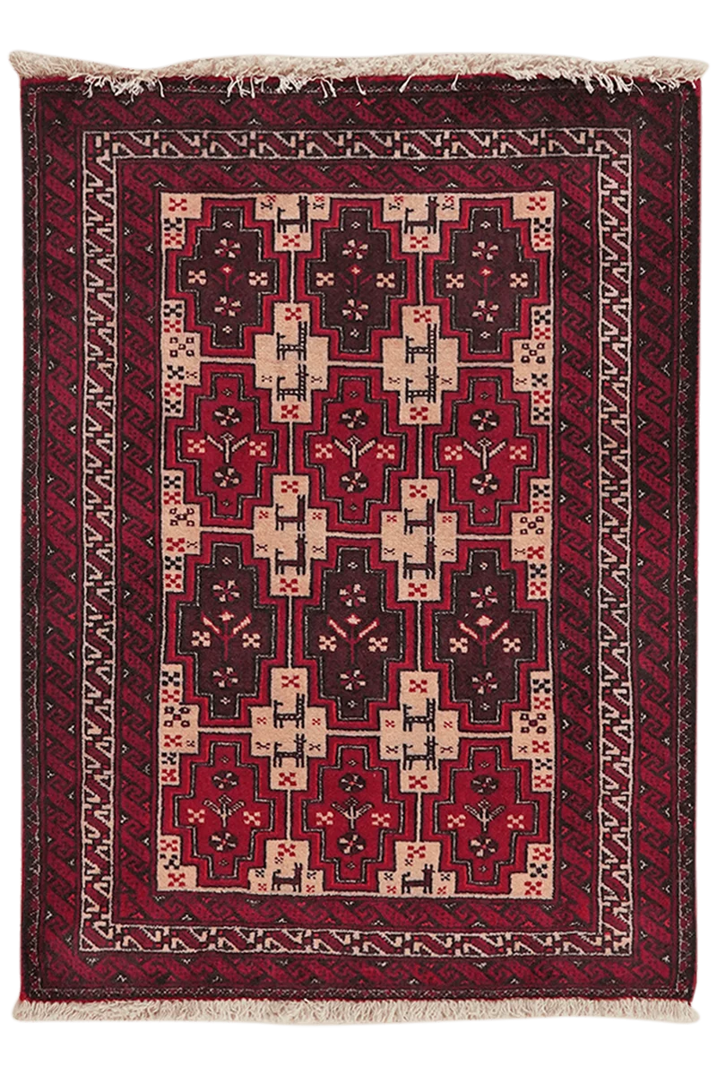 Belutch · Handgeknüpft – Beige, 87x65 cm