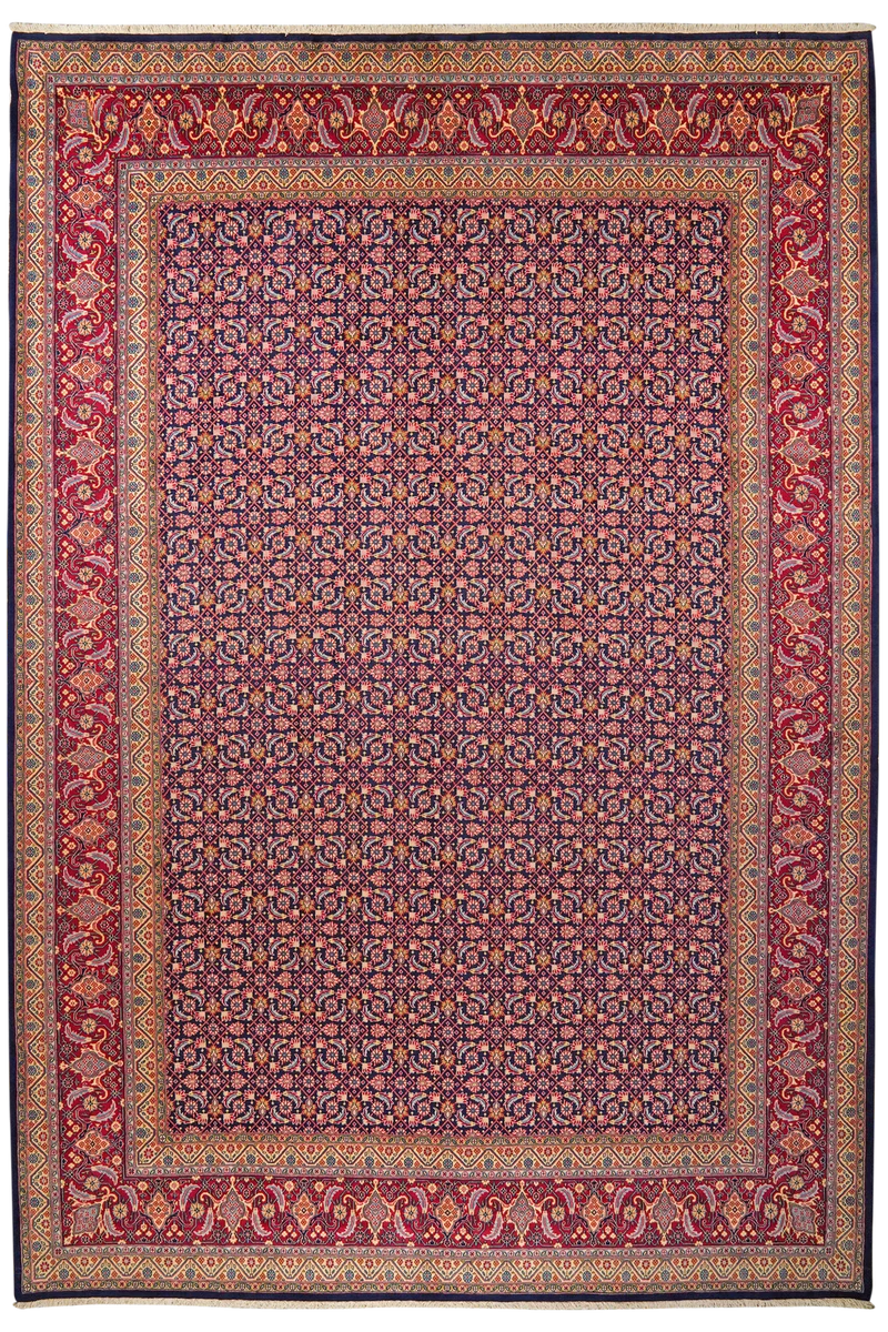 Hamadan · Handgeknüpft – Blau, 446x302 cm
