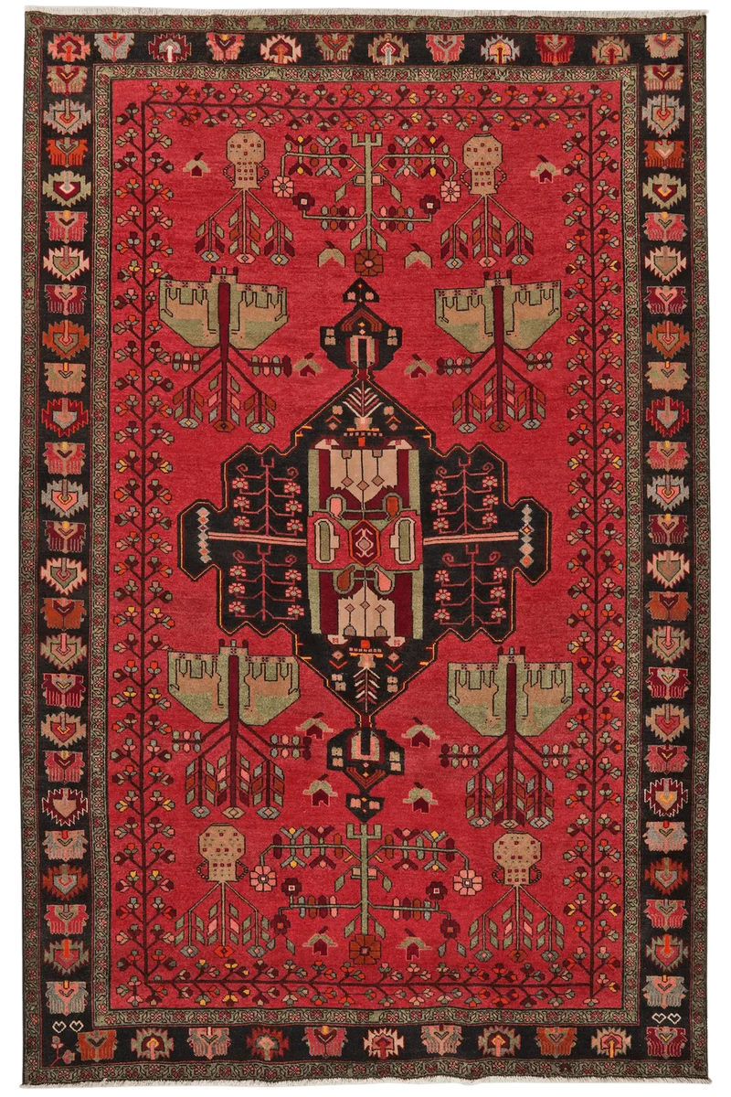 Kordibaf · Handgeknüpft – Rot, 332x217 cm