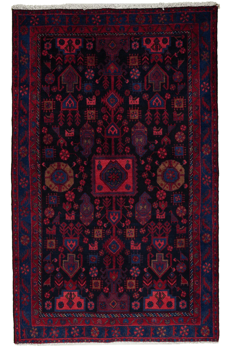 Broudjerd · Handgeknüpft – Blau, 222x136 cm