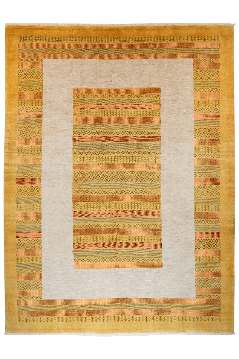 Rizbaf · Handgeknüpft – Gelb, 337x252 cm
