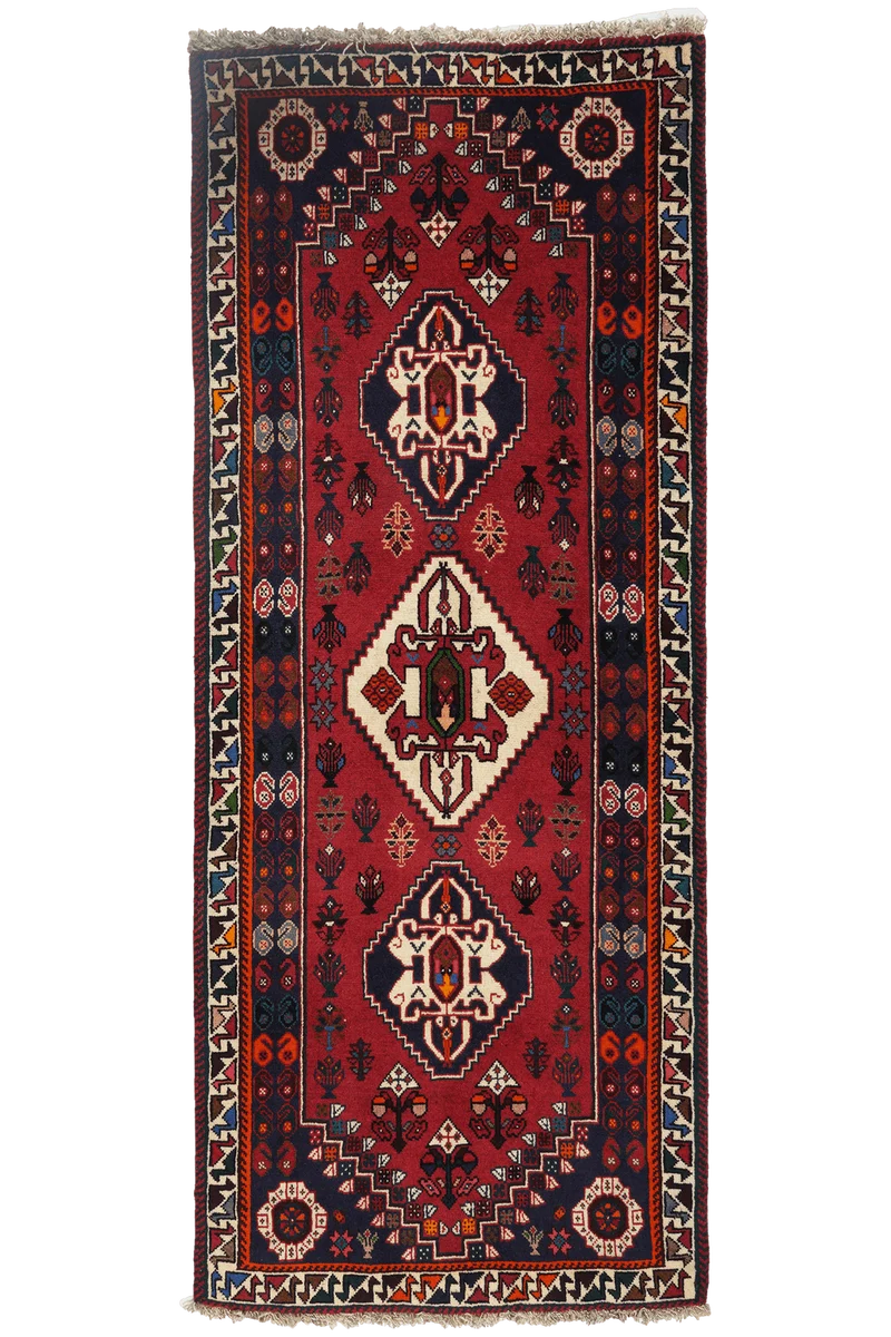Gashgai · Handgeknüpft – Rot, 198x79 cm