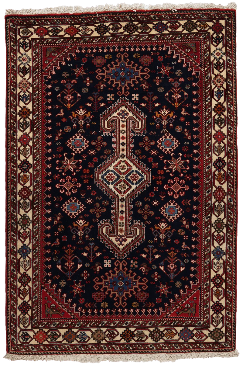 Nasrabad · Handgeknüpft – Blau, 150x102 cm