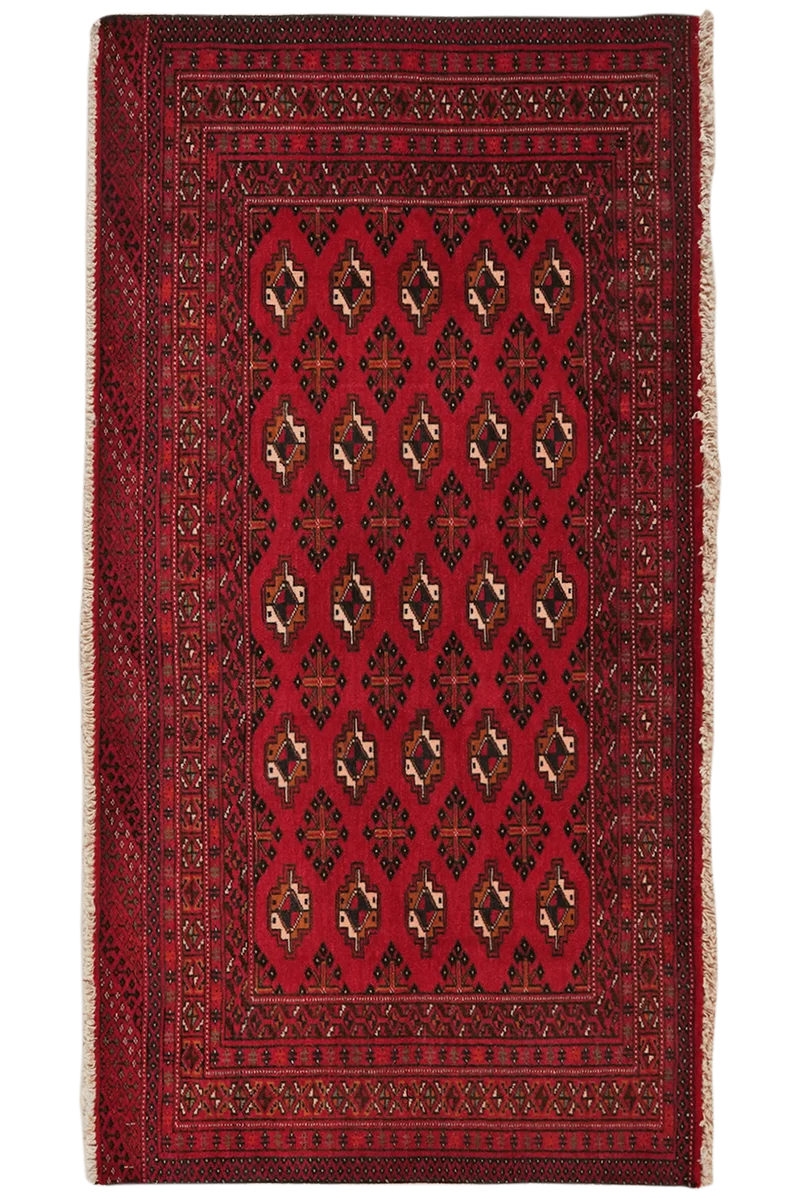 Belutch · Handgeknüpft – Rot, 70x131 cm
