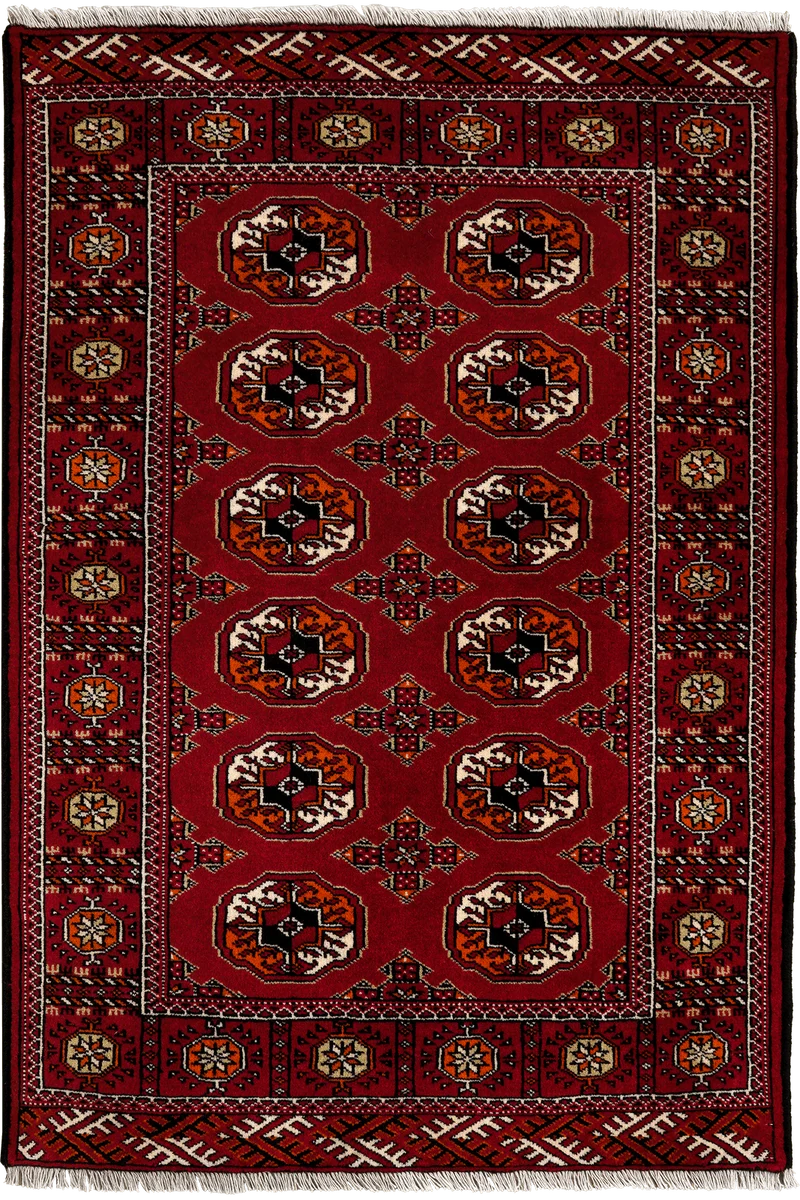 Turkman · Handgeknüpft – Rot, 150x103 cm
