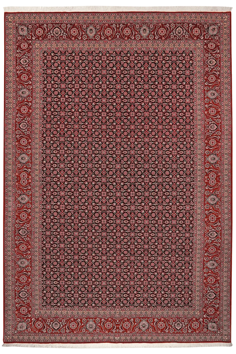 Tabriz 50 Raj · Handgeknüpft – Schwarz, 289x202 cm