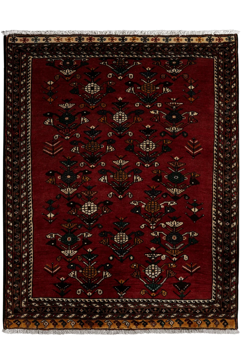 Nasrabad · Handgeknüpft – Rot, 120x96 cm