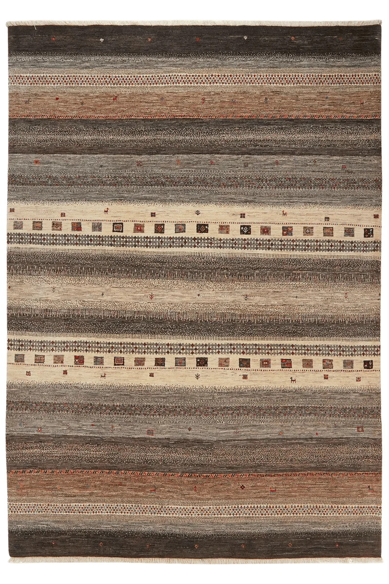 Rizbaf · Handgeknüpft – Braun, 295x204 cm
