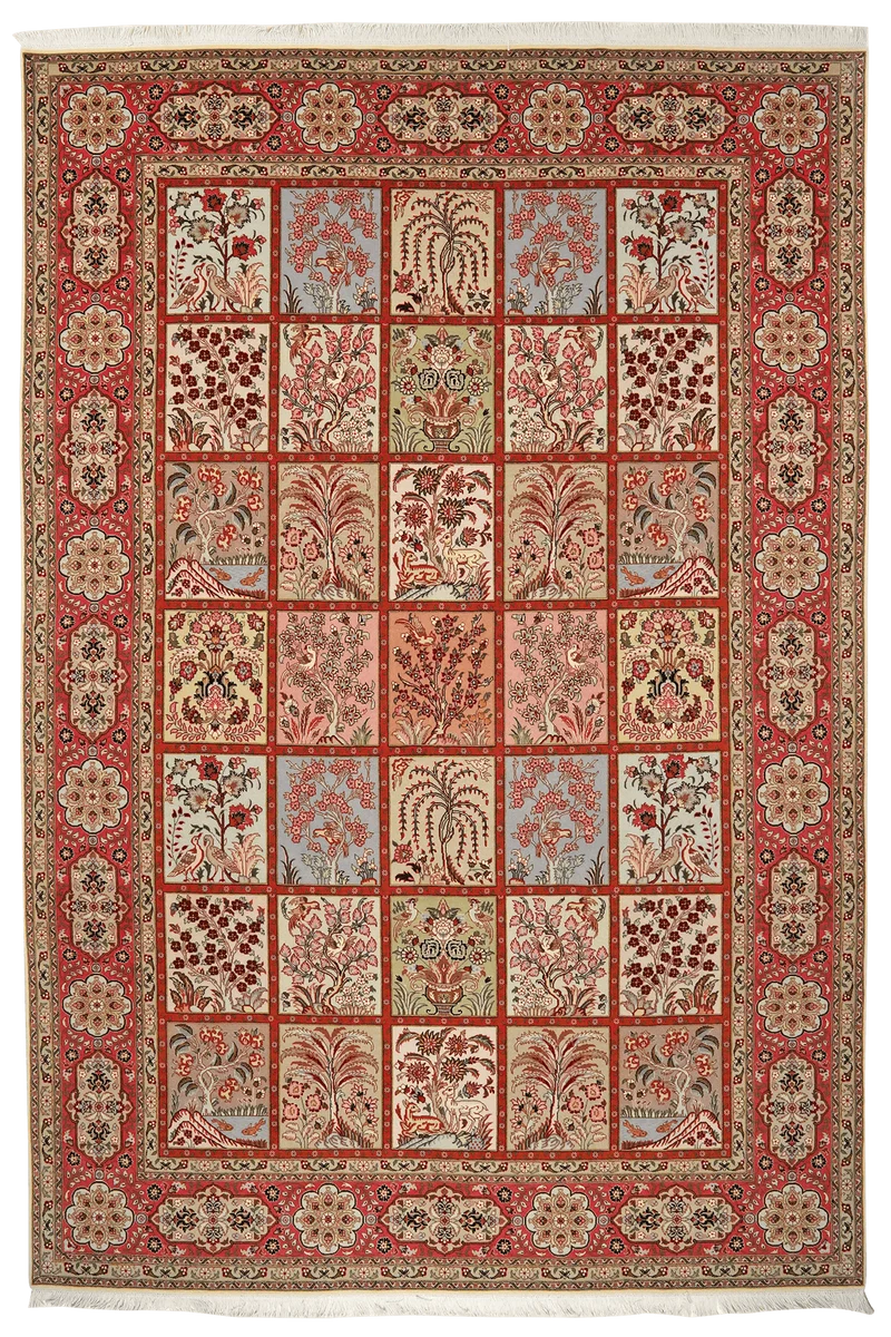 Tabriz 50 Raj · Handgeknüpft – Bunt, 299x200 cm