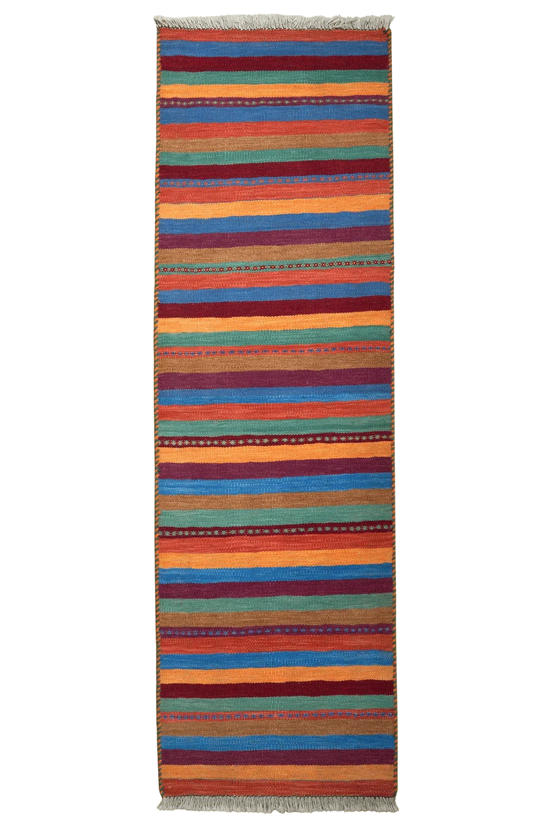 Kelim Gashgai · Handgewebt – Bunt, 199x61 cm